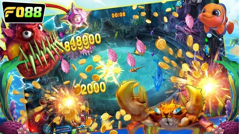 Các loại game FO88 bắn cá nạp thẻ